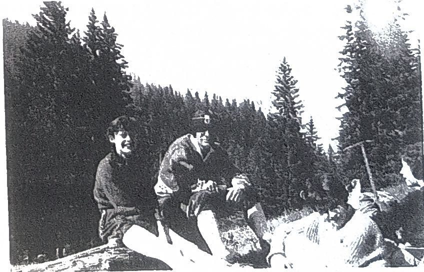Page 51 de l'album, 1958 : pause en montagne.