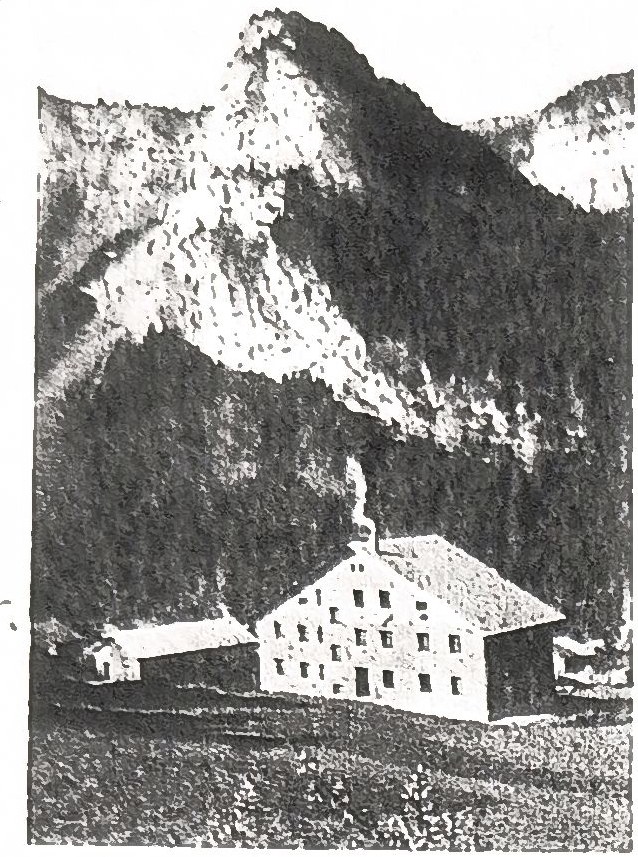 « Le Chalet », légende imprimée de l'album.